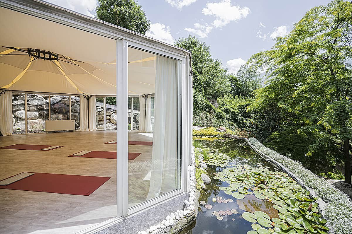 Yoga pavilion amenity, representative image