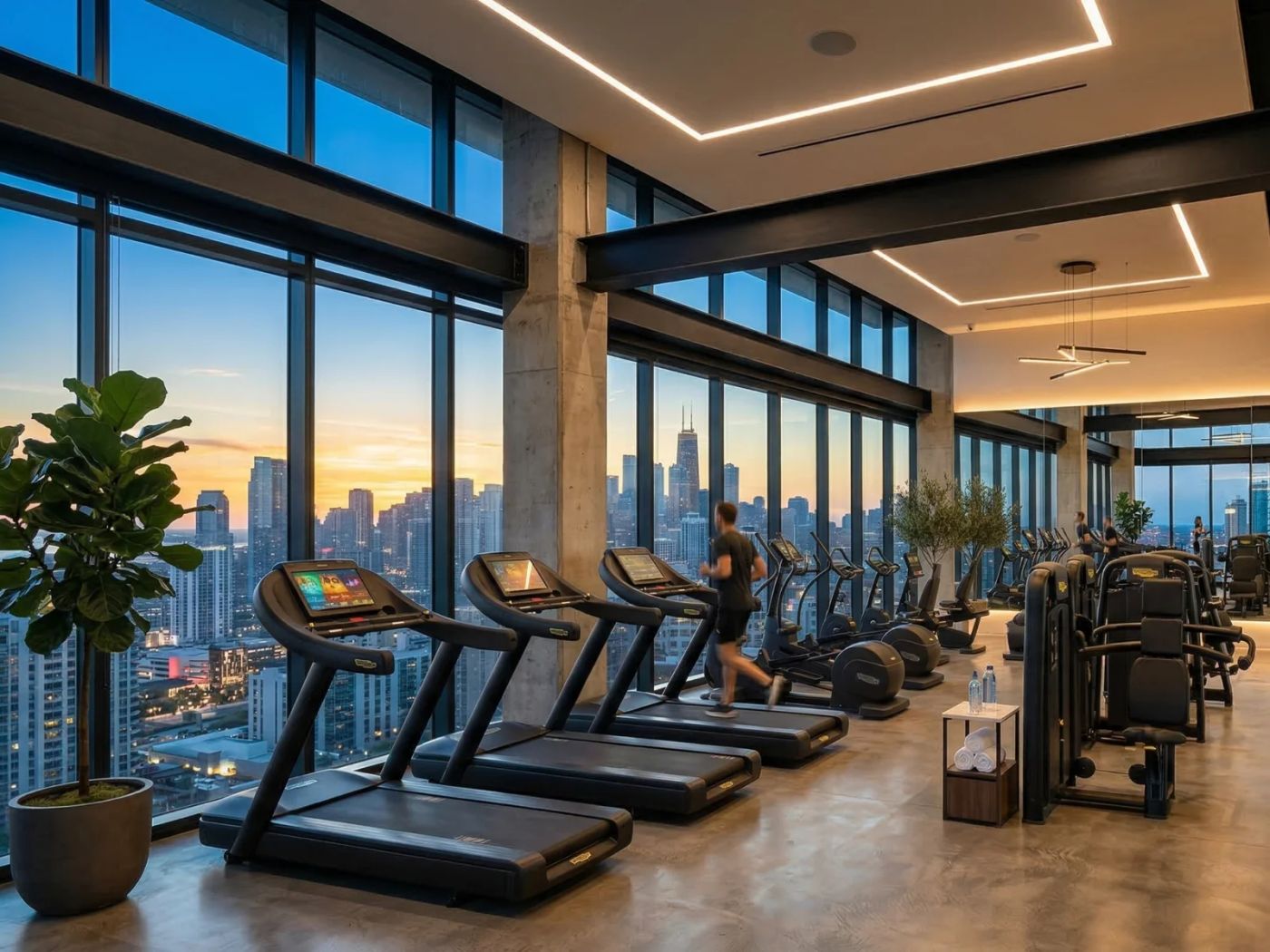 Fitness studio amenity, representative image